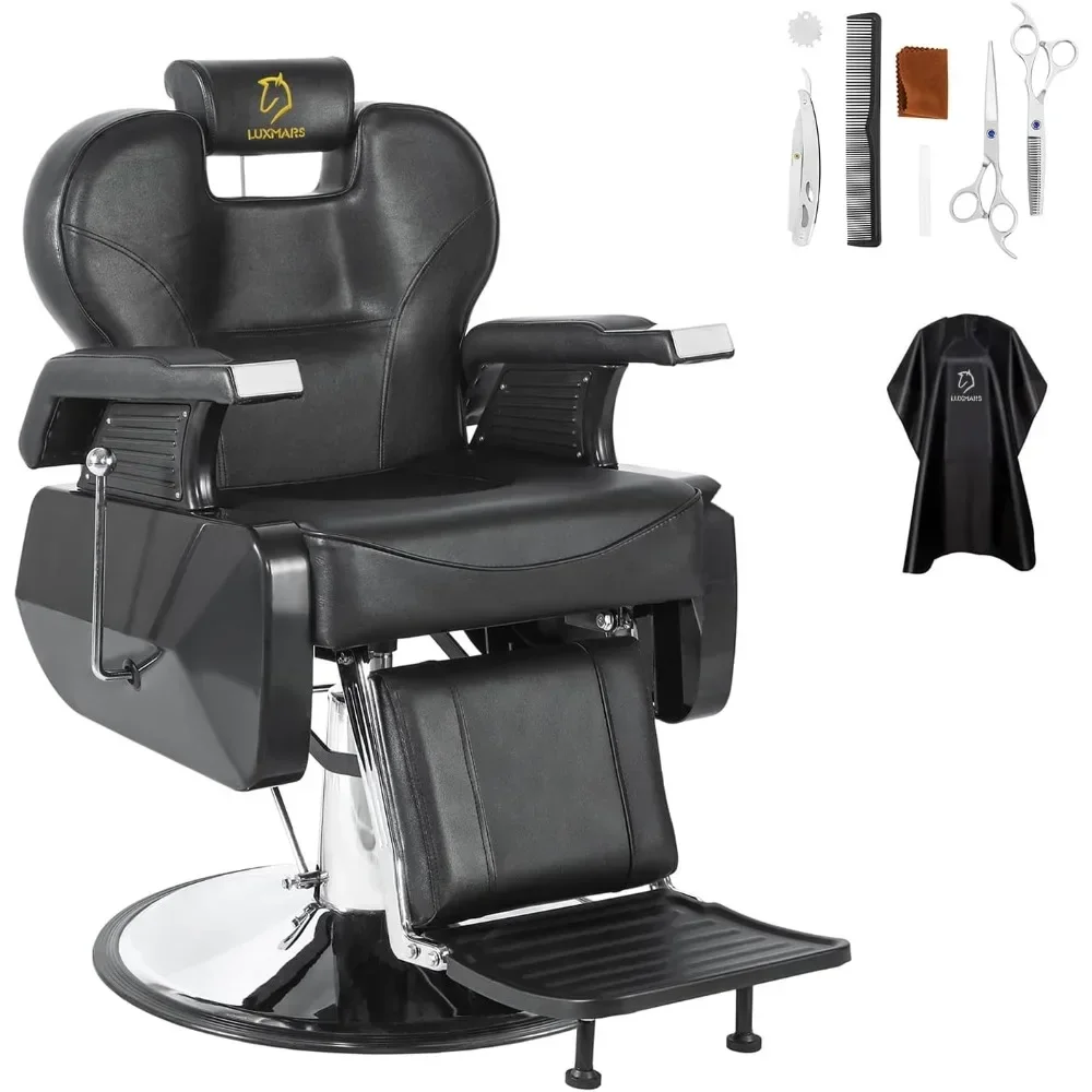 

Hydraulic Reclining Salon Chair Styling Chair Hair Chair 360 Degrees Rolling Swivel Barber Chairs