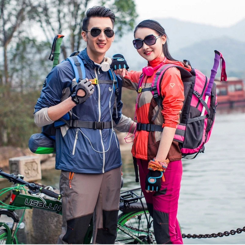 حقيبة تسلق الجبال في الهواء الطلق سعة كبيرة للرجال والنساء على ظهره للسفر والتنزه على ظهره حقيبة مدرسية للطلاب حقيبة رياضية لركوب الدراجات للشباب #2