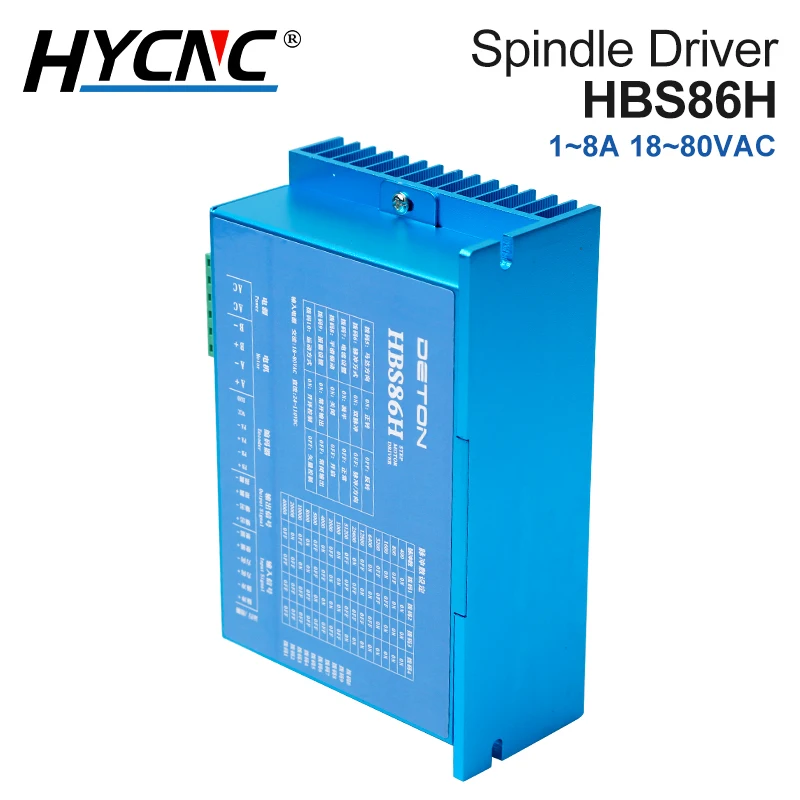 

Контроллер привода шагового двигателя DETON HBS86H — это двухфазный драйвер серводвигателя постоянного тока 5-24В 1-6А, подходящий для станков с ЧПУ.