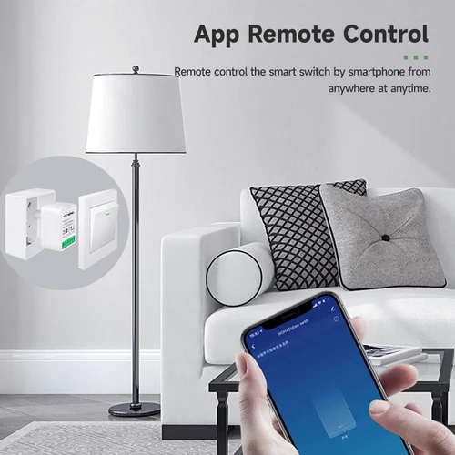 Imagen 2 del producto Módulo de Interruptor Inteligente Tuya Zigbee 3.0, 16A, Mini, DIY, Control de 2 Vías, Interruptor de Relé, Control Remoto por Aplicación, Control por Voz, Compatible con Alexa y Google