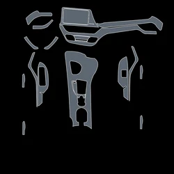 TPU for Toyota CHR C-HR 2018-2023 Transparent Protective Film Car Interior Sticker Center Console Door Air Gear Navigation Panel