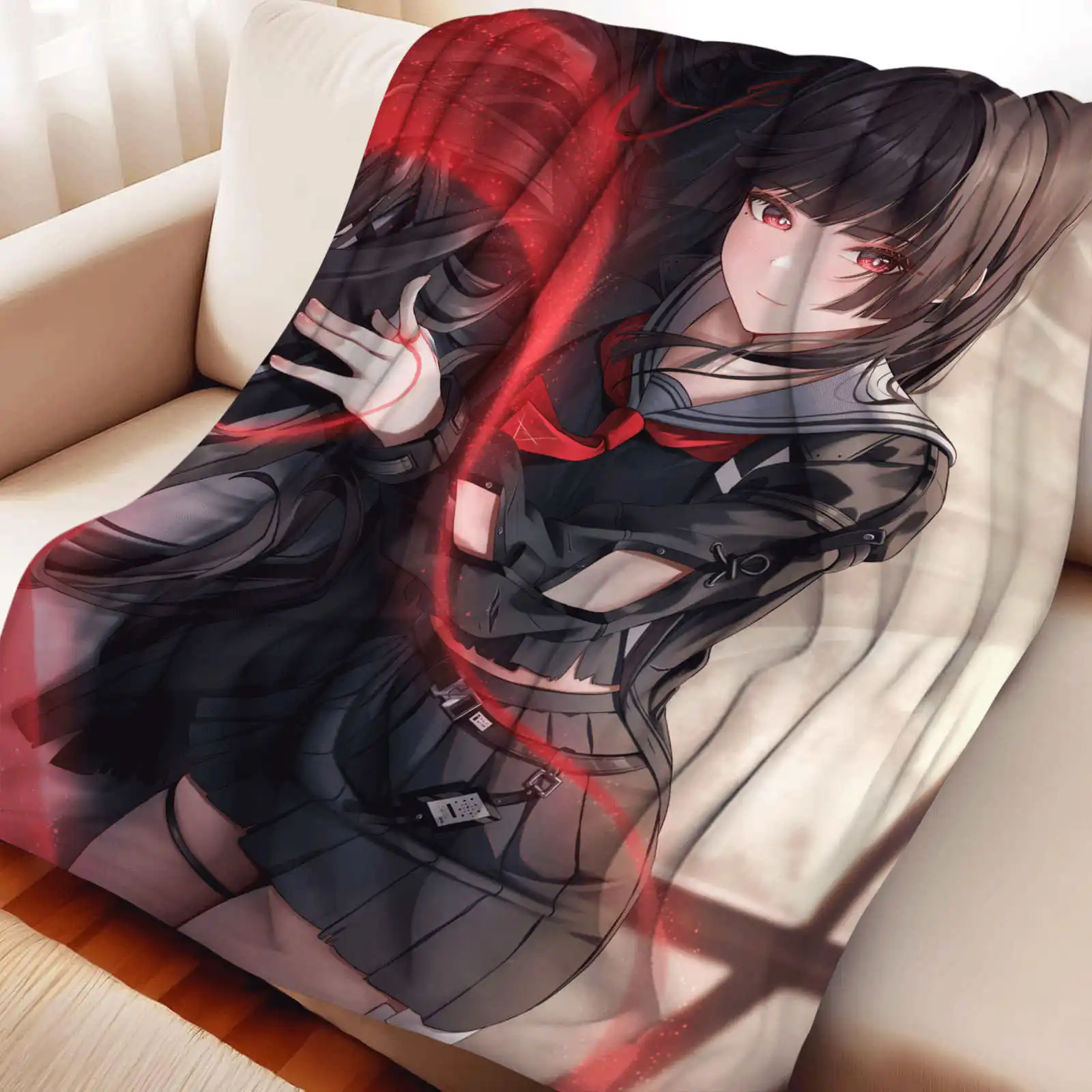 

Фланелевое одеяло Wuthering Waves, супер теплое, удобное плюшевое одеяло, детские подарки для дома