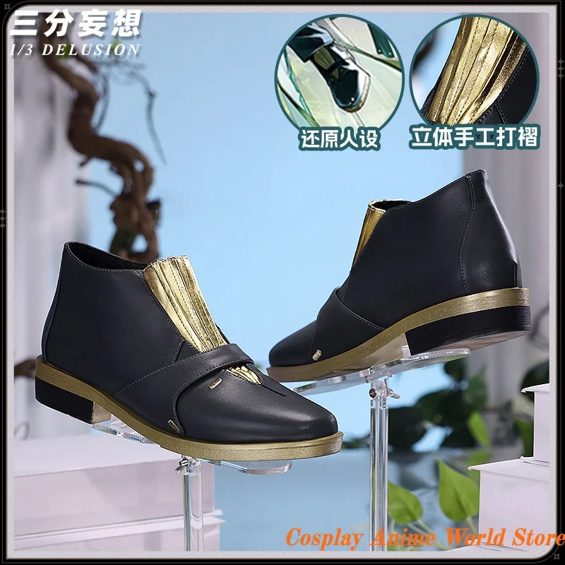 Zapatos de cosplay Luuk Herssen Wuthering Waves Startorch Academy School Doctor, calzado de disfraz para hombre, zapatos de accesorios de disfraz en stock