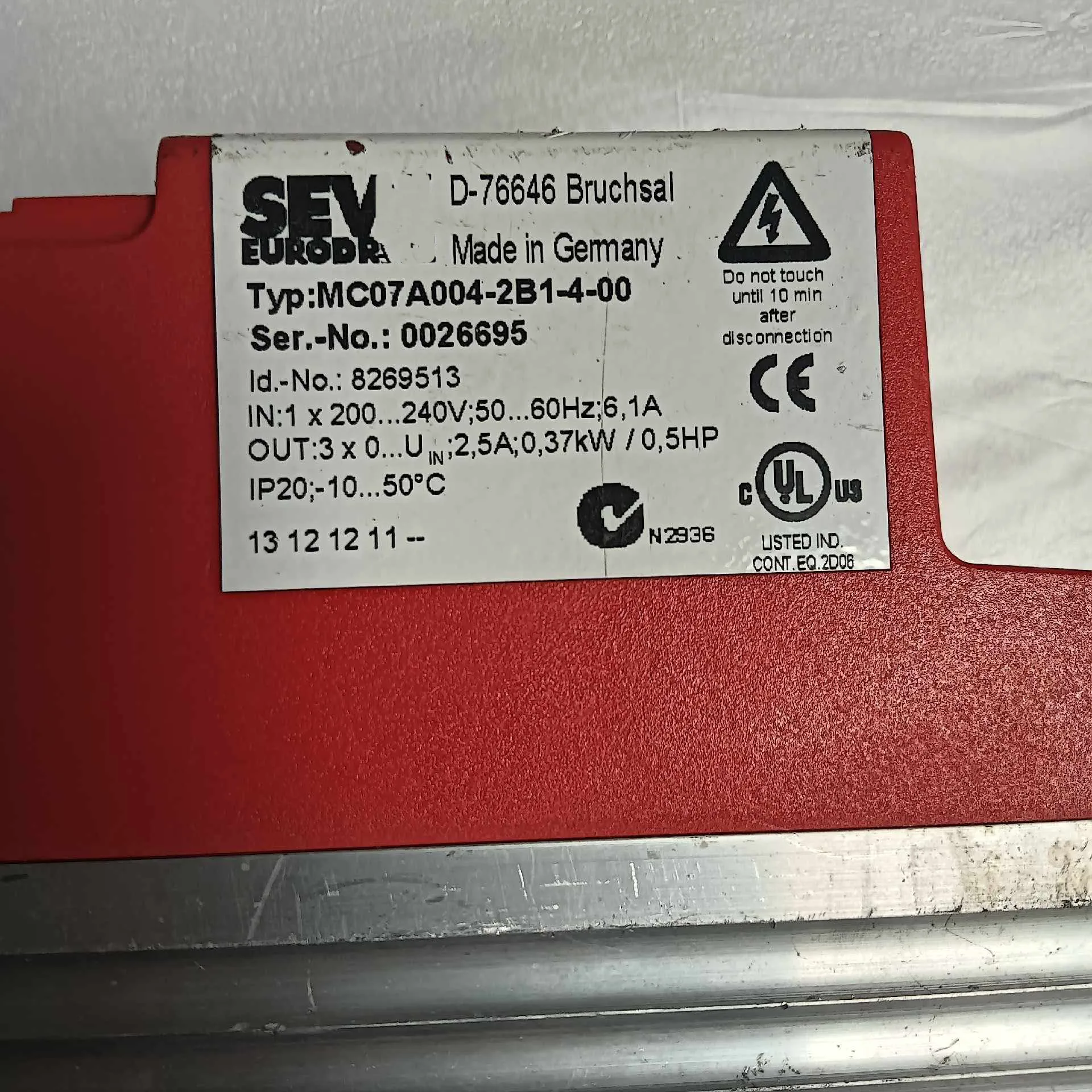 MC07A004-2B1-4-00 Inverter for SEW