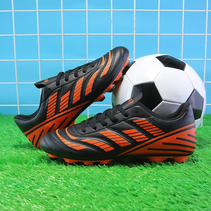 أحذية كرة القدم الرياضية للرجال Fg/Ag أظافر طويلة للكبار المراعي الاصطناعية أحذية تدريب متينة أحذية عالية القمم غير قابلة للانزلاق