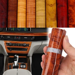 Glossy Wood Grain Film DIY Car Body Autos Interior Styling Decorative Wrapping Paper Home Decorating Stickers Wallpaper