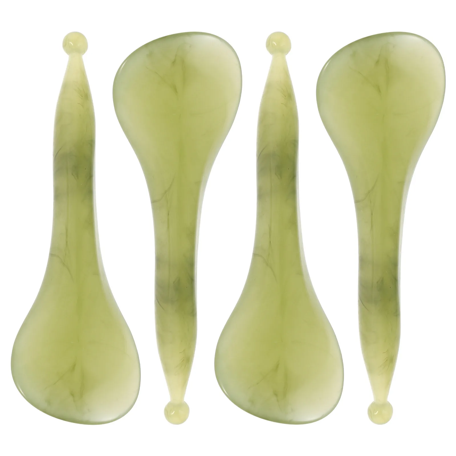 

4Pcs Facial Gua Sha Tool Resin Massager Acupressure Pen Face Scraping Beauty Care Deep Tissue Spa Acupressure Tool