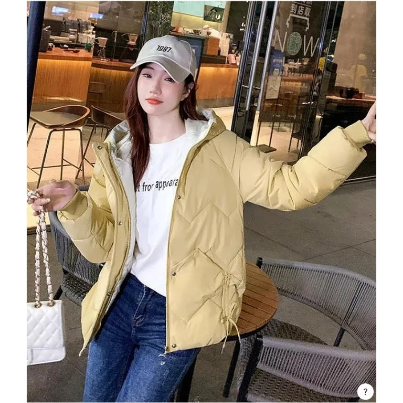 

Cotton jacket women's Hong Kong style loose cotton jacket 2025 new winter women's Korean version thick jacket short jacket