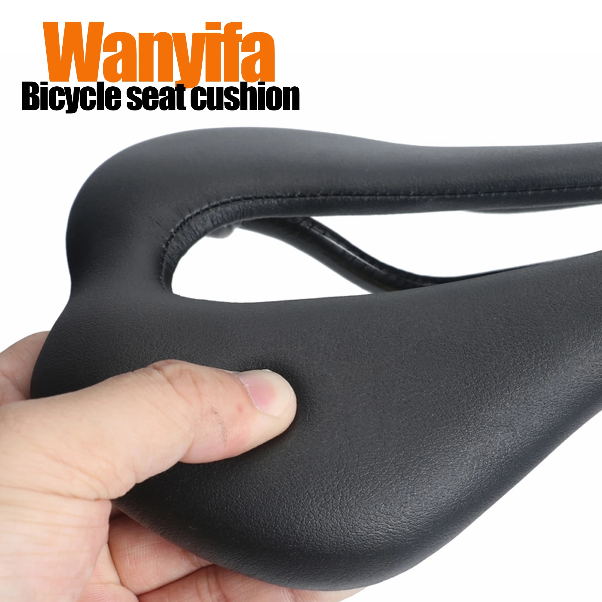 

Wanyifa Bicycle Saddle Ultralight Carbon Fiber Hollow Design MTB Bike Front Seat Mat