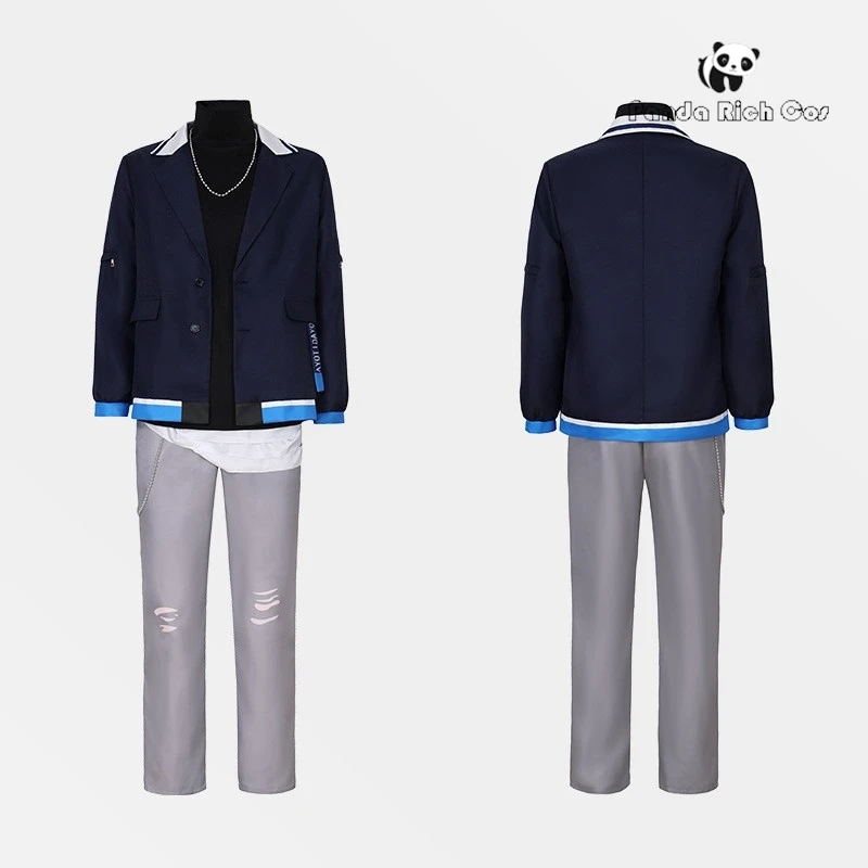 VBS 아오야기 도야 코스프레 코스튬 가발 프로젝트, 세카이 다채로운 무대 코스프레 유니폼, 새로운 할로윈 파티, 애니메이션 컨벤션, 남성 세트