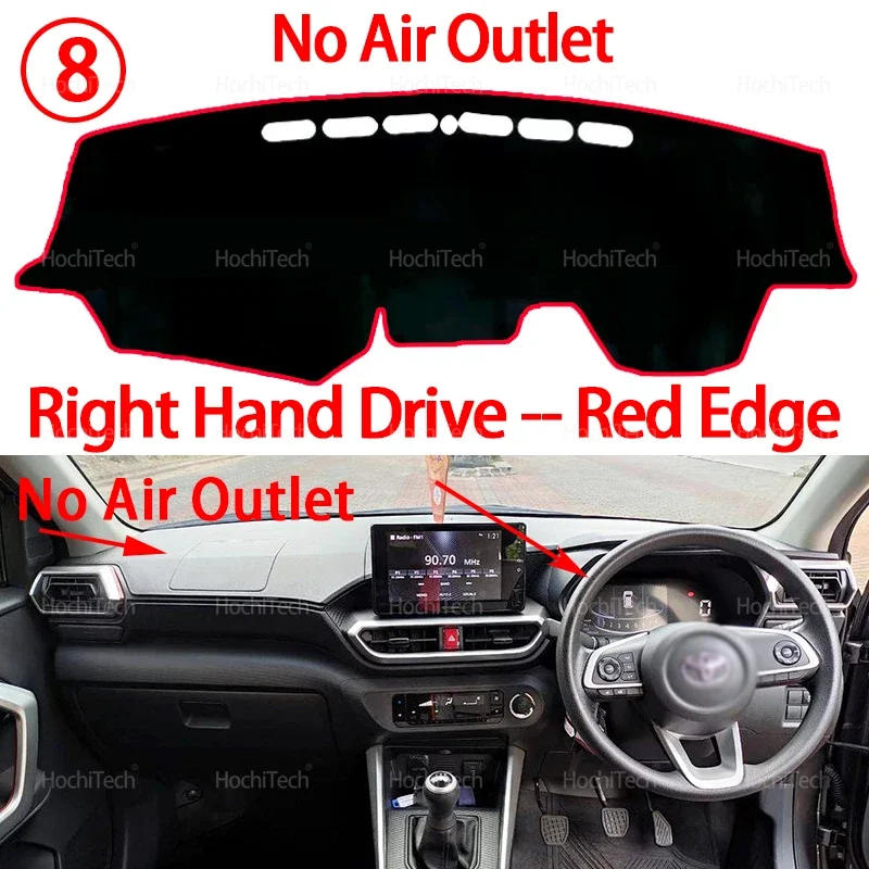 Anti-UV-Matte Sonnenschirm Dashmat Teppich Dash Dashboard Abdeckung Pad Auto Zubehör Für Toyota Raize 2019 2020 2021 2022 2023 2024 2025 – Detail 17