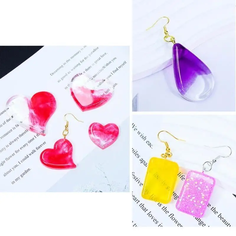 

9HJK модная форма для сережек с кристаллами и каплями DIY Ремесленные формы формы для подвесок из смолы