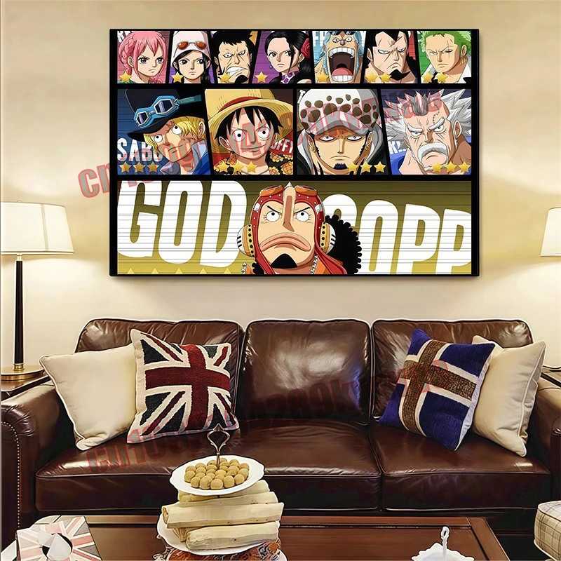 

Japanese Childhood Classic Anime One Piece, Usopp, HD Cool Style Canvas Painting Art Poster Suitable for Bedroom Decoration Gift