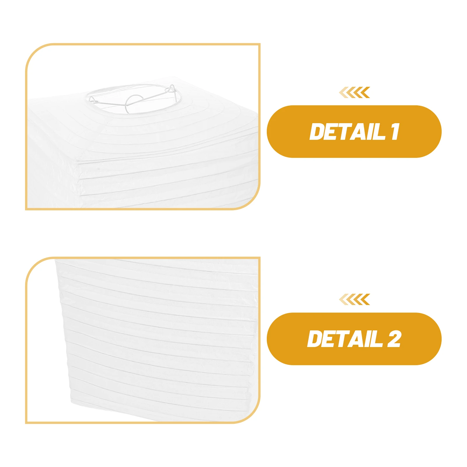 Abat-jour carré minimaliste en papier pliable, 2 pièces, lanterne en papier pour mariage, décoration de fête à domicile et de mariage