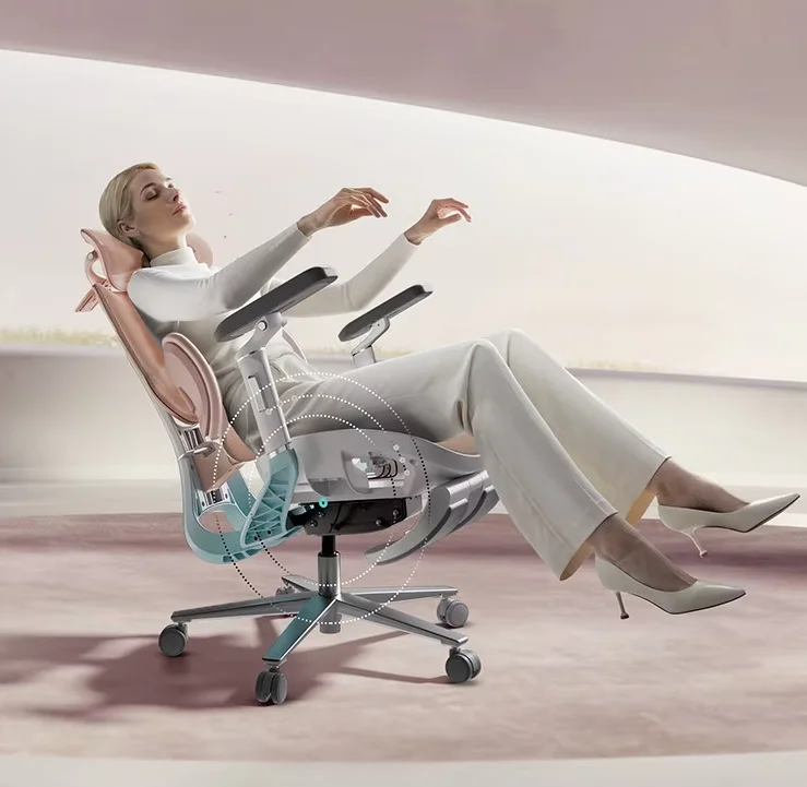 

Black And White Tone E3pro Girls Cherry Blossom Chair E-sports Ergonomic Computer Comfortable Sedentary Waist Seat