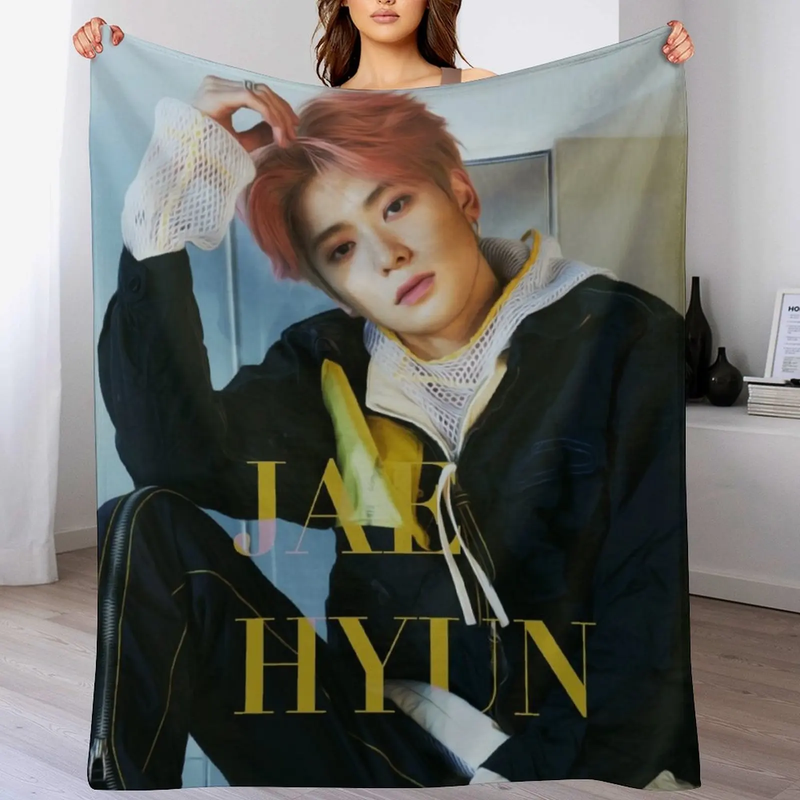 Jaehyun NCT 127 - Superhuman Throw Blanket Flannels Luxury Throw Decorative Sofas Heavy Blankets