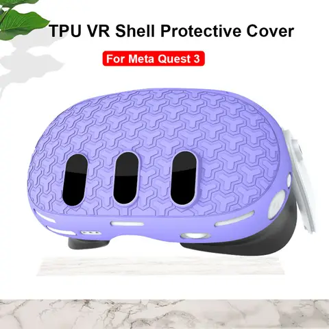 Front Face Protector Cover Shell Anti Dust TPU VR Shell Front Protector Cover WaterproofAnti-Fall for Meta Quest 3 Accessories