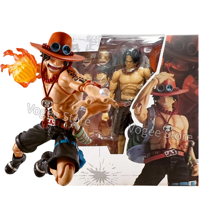قطعة واحدة Portgas D Ace عمل الشكل SHF النار قبضة Ace أنيمي تمثال بولي كلوريد الفينيل المنقولة جمع نموذج الديكور عيد ميلاد لعبة هدية #1
