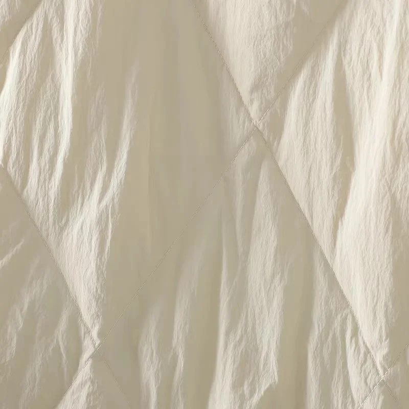 Jaqueta acolchoada feminina de inverno, casaco curto leve e quente, retrô solto com zíper, agasalhos bordados florais 3D, W1857