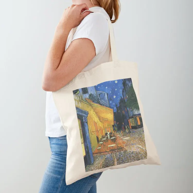 

Cafe terrace at night, Van Gogh Tote Bag hand bag ladies Canvas Fabric bag Lady bags
