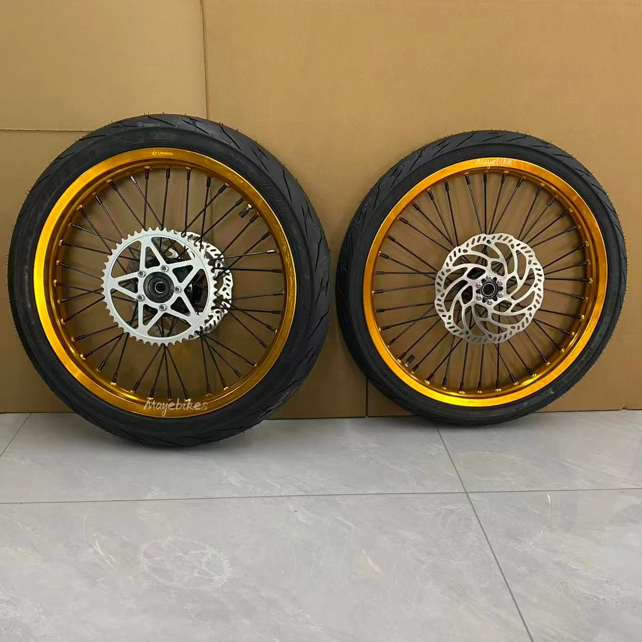 Light Bee Ebike Wheel Sets Electric Bike Sur-ron Supermoto 17incc With Disc And Sprocket