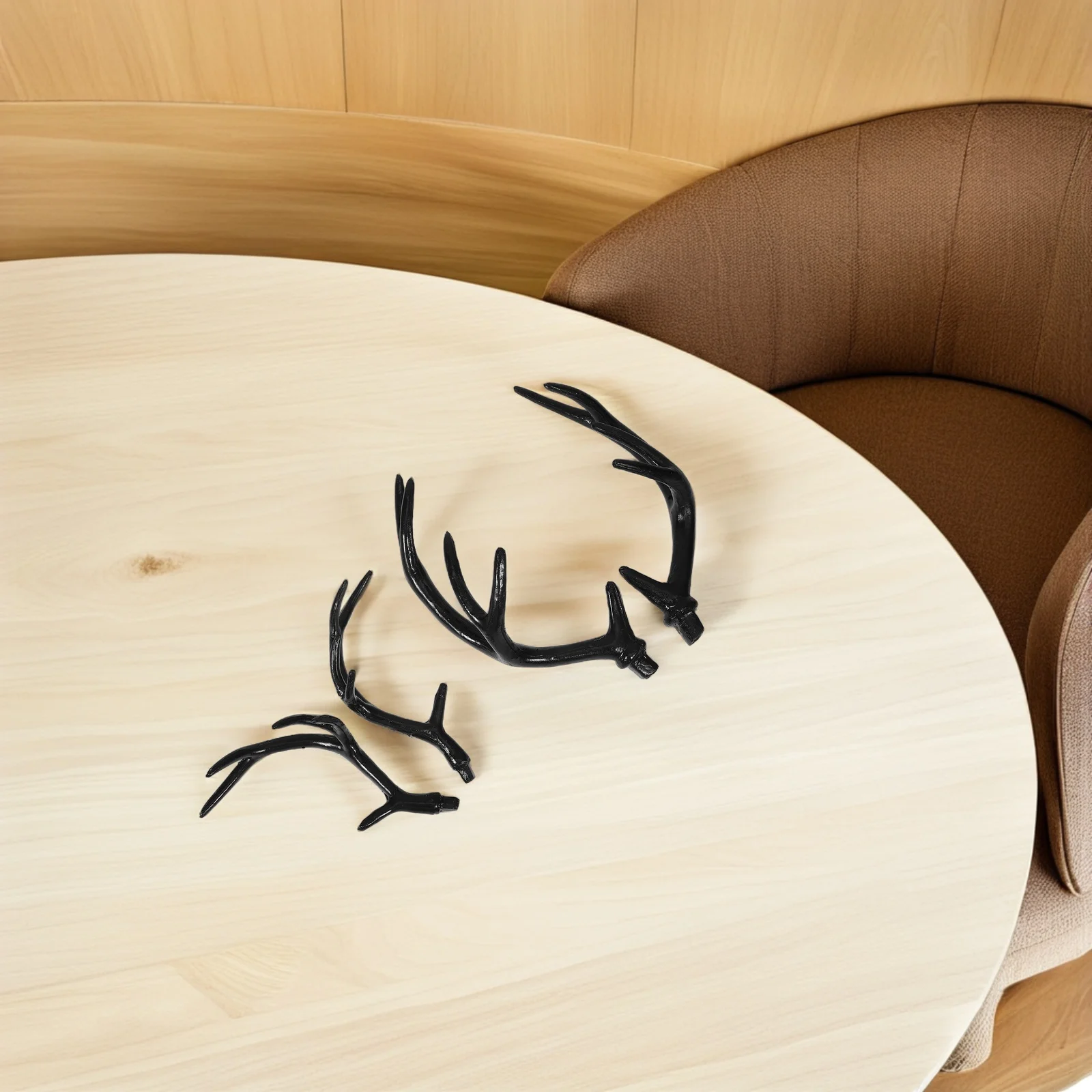 قرون الغزلان للنساء الرجال 2 أزواج قرون الرنة واقعية أغطية الرأس DIY بها بنفسك الحيوان الأذن زي مهرجان الحفلات عيد الميلاد الإكسسوار