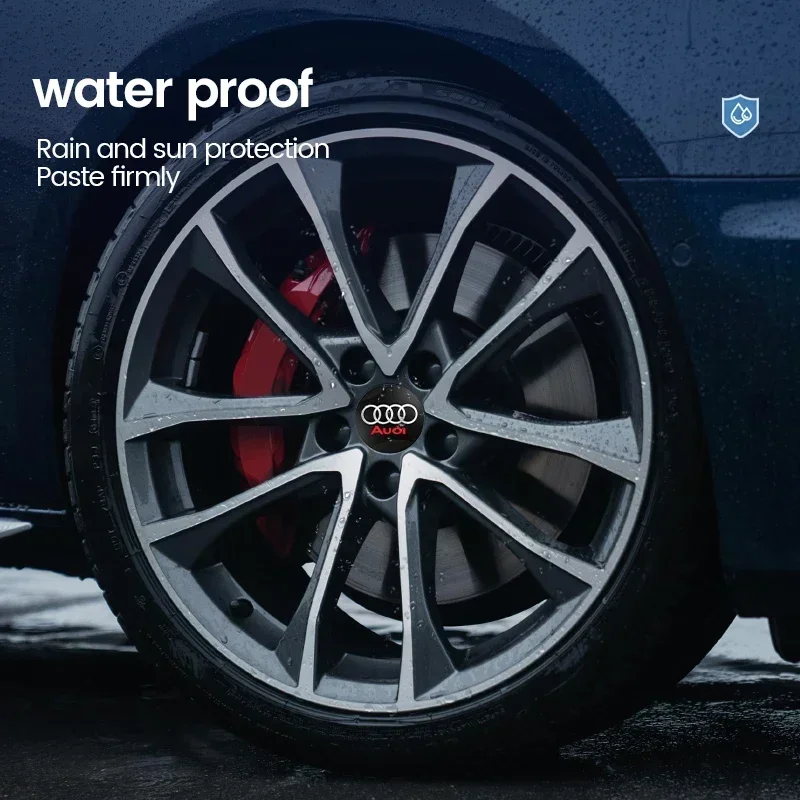 

Новинка 2026: Горячая продажа! Комплект из 4 эмблем-наклеек на центральные колпаки колес (56 мм) для Audi A3, A4, A5, A6, Q3, Q5, Q7, TT