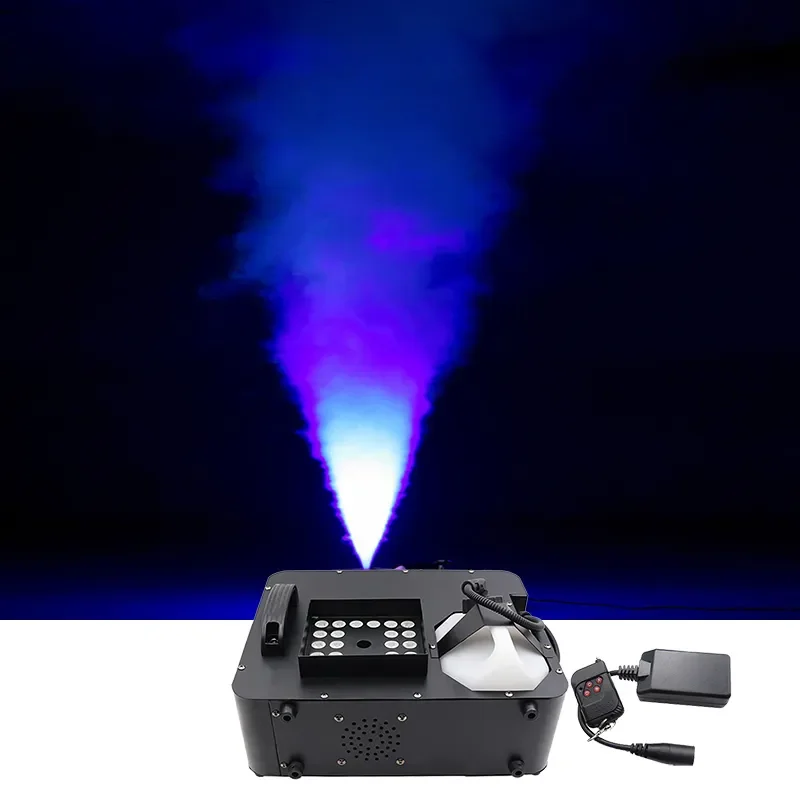 1500W Remote Control DMX512 Fog Machine & 24x3W RGB Light Smoke Machine KTV Disco DJ Party Club Bar Wedding Stage Event Show