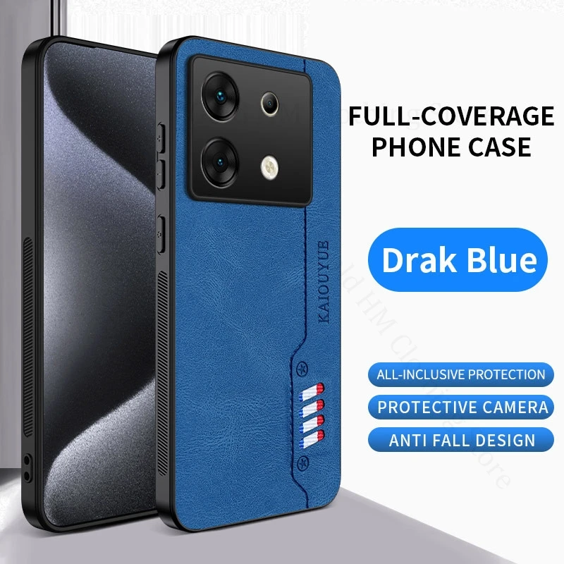 

For Infinix Hot 60 Pro Plus Luxury Nappa Leather Phone Case For Infinix Note 50x 50s 50 Pro Plus 5G Soft Border Protection Cover