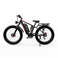 DUOTTS S26 E Bike 1500W Dual Motor 48V20AH Battery Snow Electric Bicycle Hydraulic shock 26*4.0 Fat Tire Electric Bike