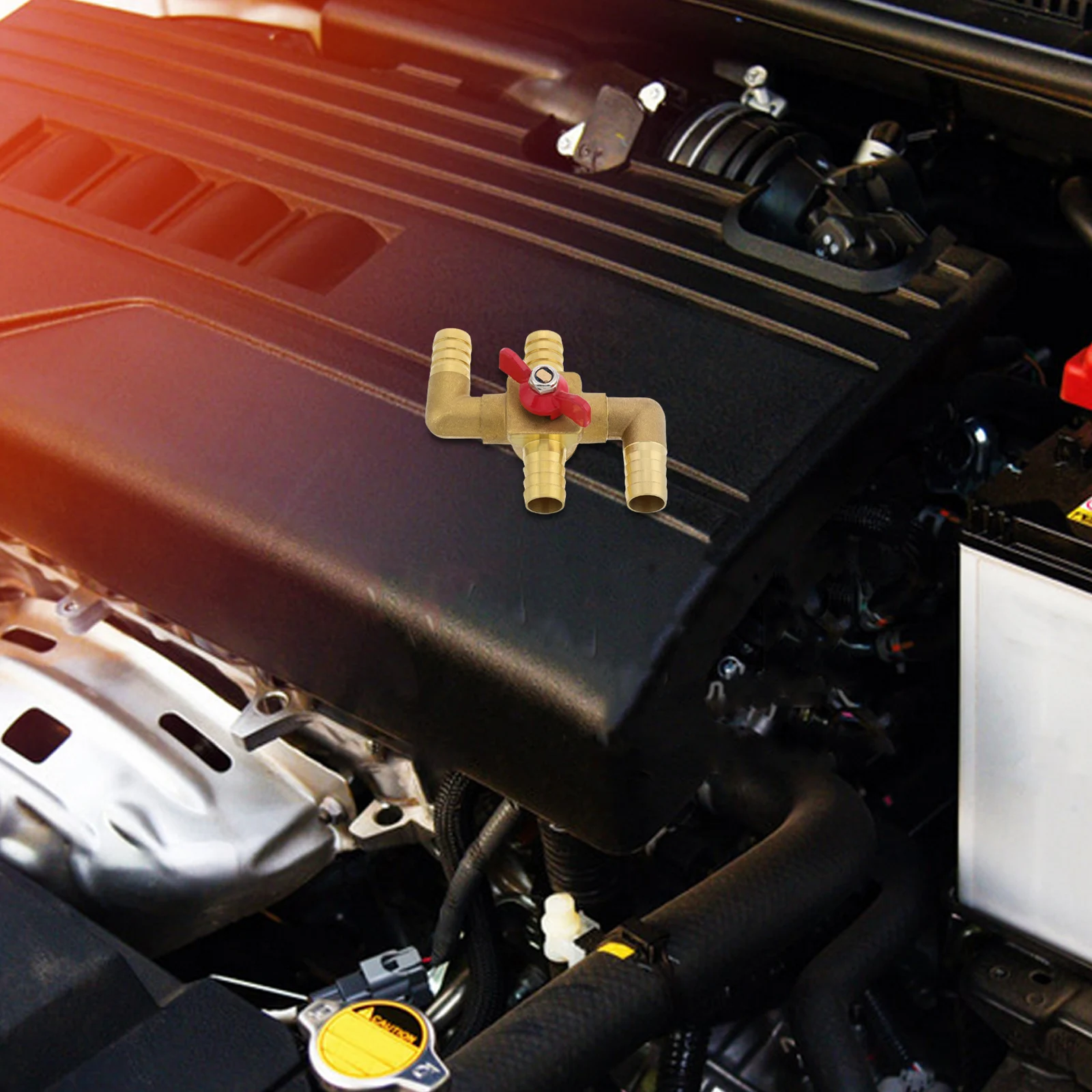 

Car Heating Water Valve Solid Copper Manual Control Bypass Fitting Heater Core Ac Ball Valve Compatible Various Models