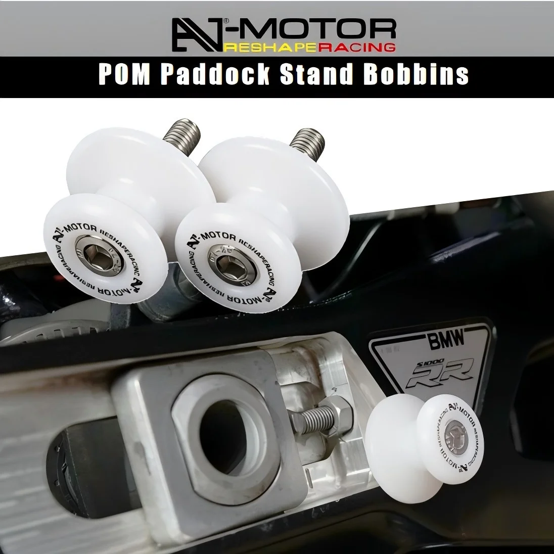 8MM POM Motorcycle Swingarm Spools Paddock Stand Bobbins for Kawasaki Ninja400/500/636/650/1000SX ZX-4R/6R/10R Z400 Versys1000
