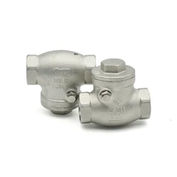 BSP Internal Thread Swing Check Valve - SS304/316L Non-Return for 1/4