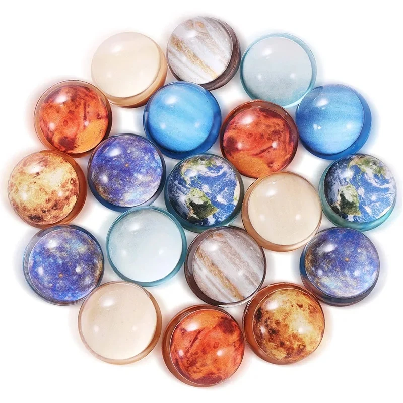 6PCS palline rimbalzanti in gomma 30MM Balle Rebondissante Space Solar System Planet Theme Party Favors premi riempimento di sacchetti regalo di compleanno