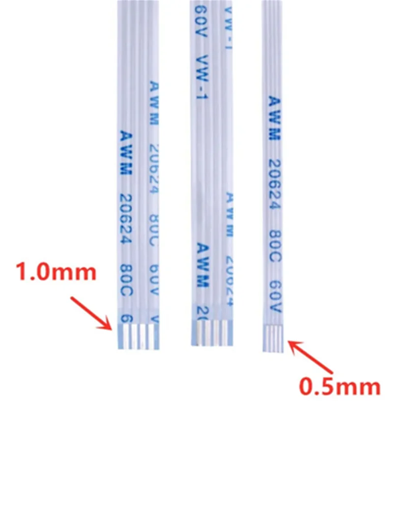 5PCS Flat Flexible Cable FFC FPC AWM 20624 80C 60V VW-1 FFC-0.5MM 1.0MM 5/7/9/11/13/17/19/21/23/25/31/35/38/44/46/48/51/52/54Pin - Image 4