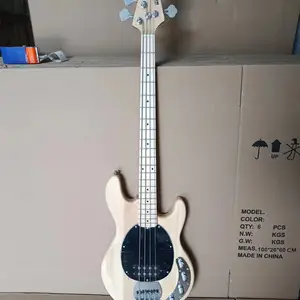 Electric Bass in Mahogany, Humbucker pickup, high quality, 4 string bass, 22 frets 10 Main Low Electric Sales - №1