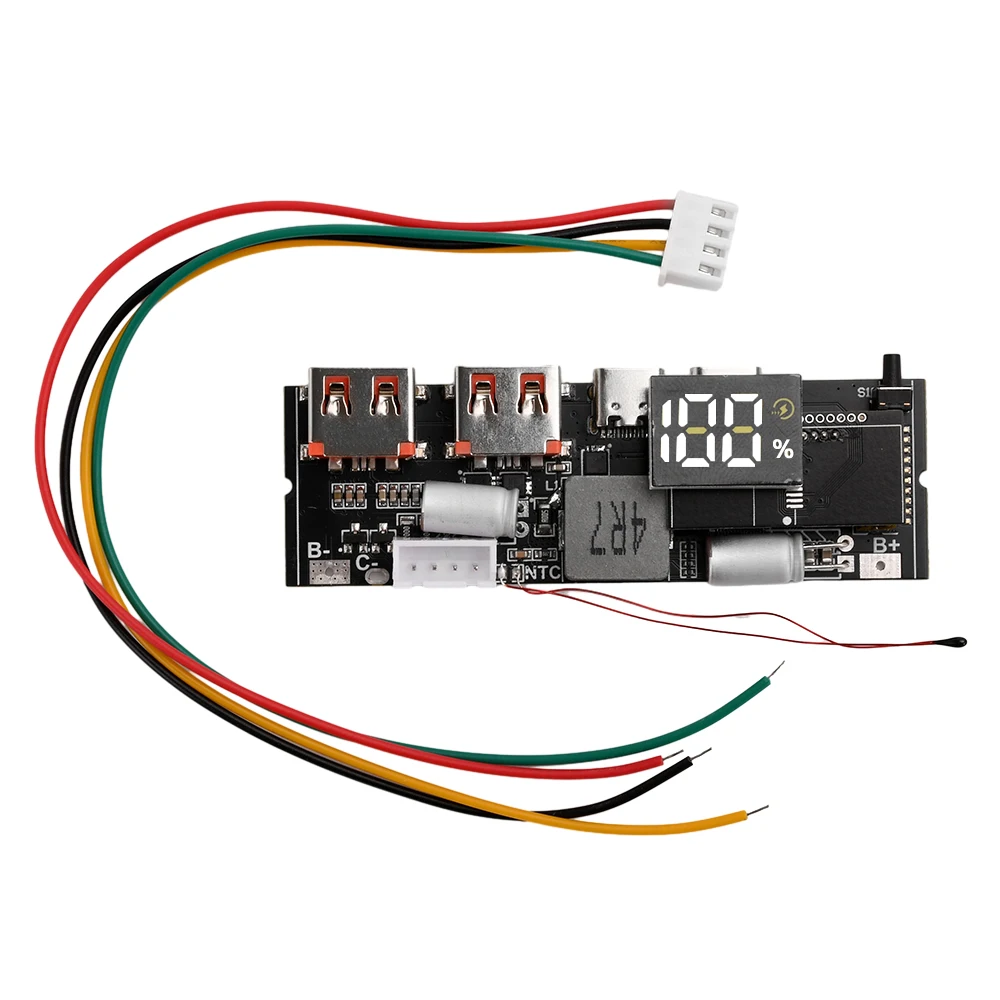 65/100W Power Bank 2-way Super Fast Charging for VC Flash Charging Mobile Power Module Board DIY Motherboard 3/4/5S