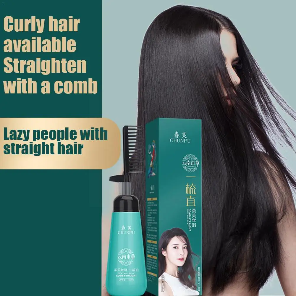 

180ml Smooth Hair Straightening Nourishing Straight Cream Cream Hair Comb Relaxer Hair Professional Straightening E4W1