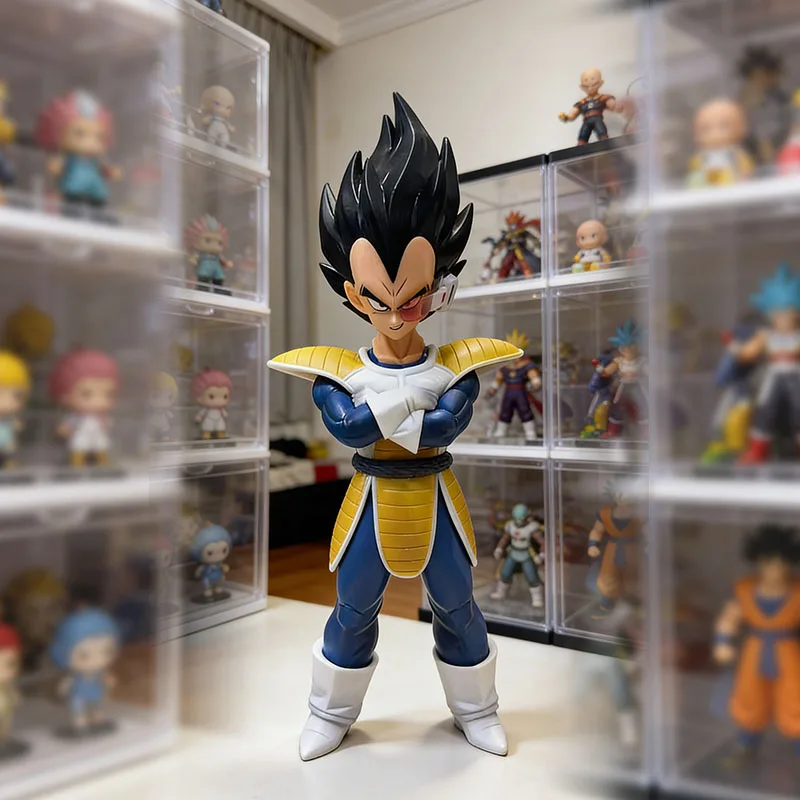 24 cm Dragon Ball Z Vegeta Anime-Statue, Super-Saiyajin-Vegeta-PVC-Figur, Dekoartikel für den Schreibtisch, Geburtstagsgeschenk für Anime-Fans.