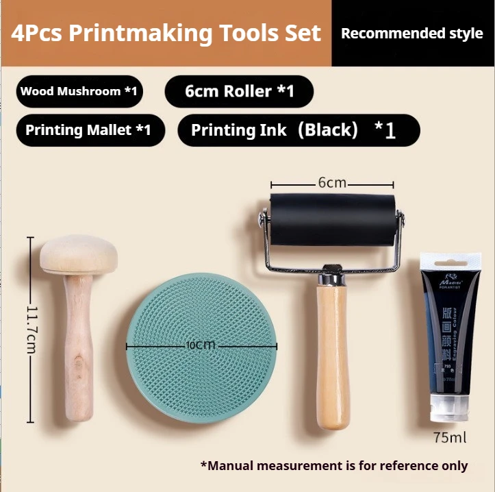 3mm Soft Carving Rubber Block Printmaking Stempel Blokken Kit Vel A3/A4/A5 Drukplaat Plaat Maken Linoleum Art Starter Tool