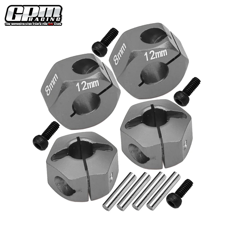 GPM Alu Hex Adapters 8mm Thick For 1/10 4-TEC 3.0 /4-TEC 105237-4 TRAXXAS