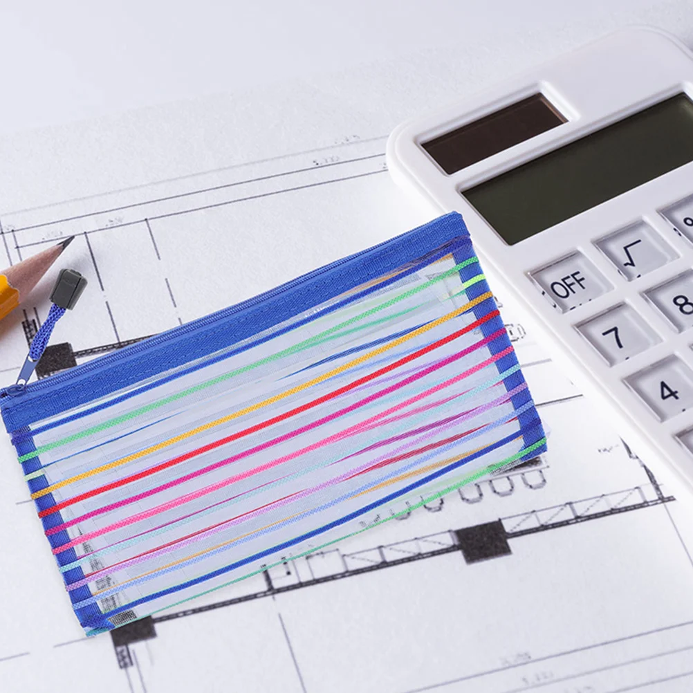 Oxford Cloth Receipt Bag Practical Stationery Large Pencil Storage Multi-function