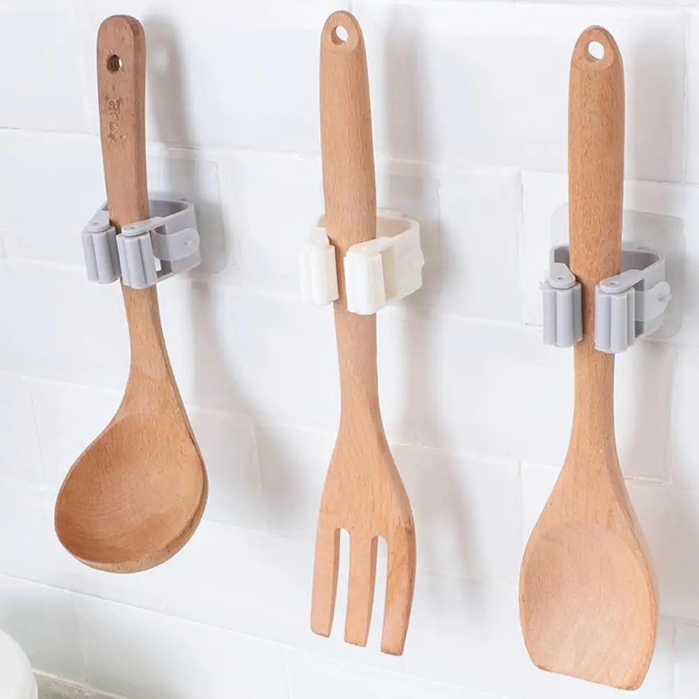 Mop Hook Non-slip Decorative Practical Wall Mounted Mop Holder for Household Mop Organizer Holder Storage Rack