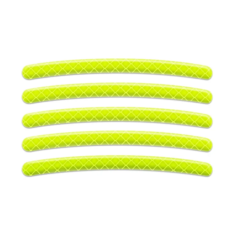 AliExpress 20Pcs Auto Motorcycle Bicycle Car Wheel Hub Reflective Sticker Luminous Stripes Tire Rim Reflective Sticker Night Safety Tape