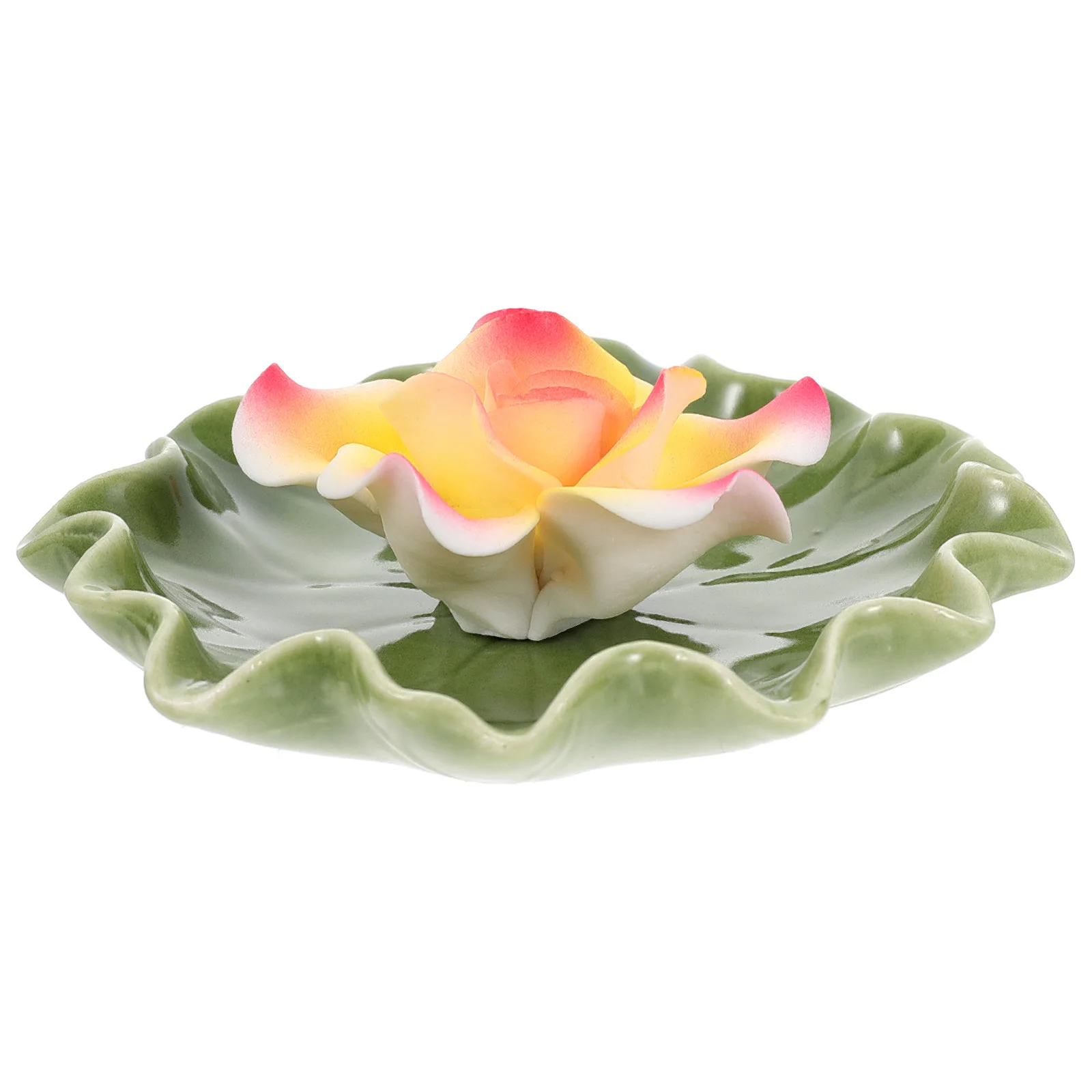 

Flower Incense Burner Ceramic Stick Holder Beautiful Charm Visual Enjoyment Decorative Ornament for Incense Lovers Birthday