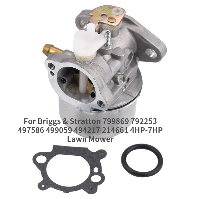Carburador 799869 792253 para briggs & stratton 497586 499059 494217 214661 4hp-7hp carburador cortador de grama gerador motor 120000
