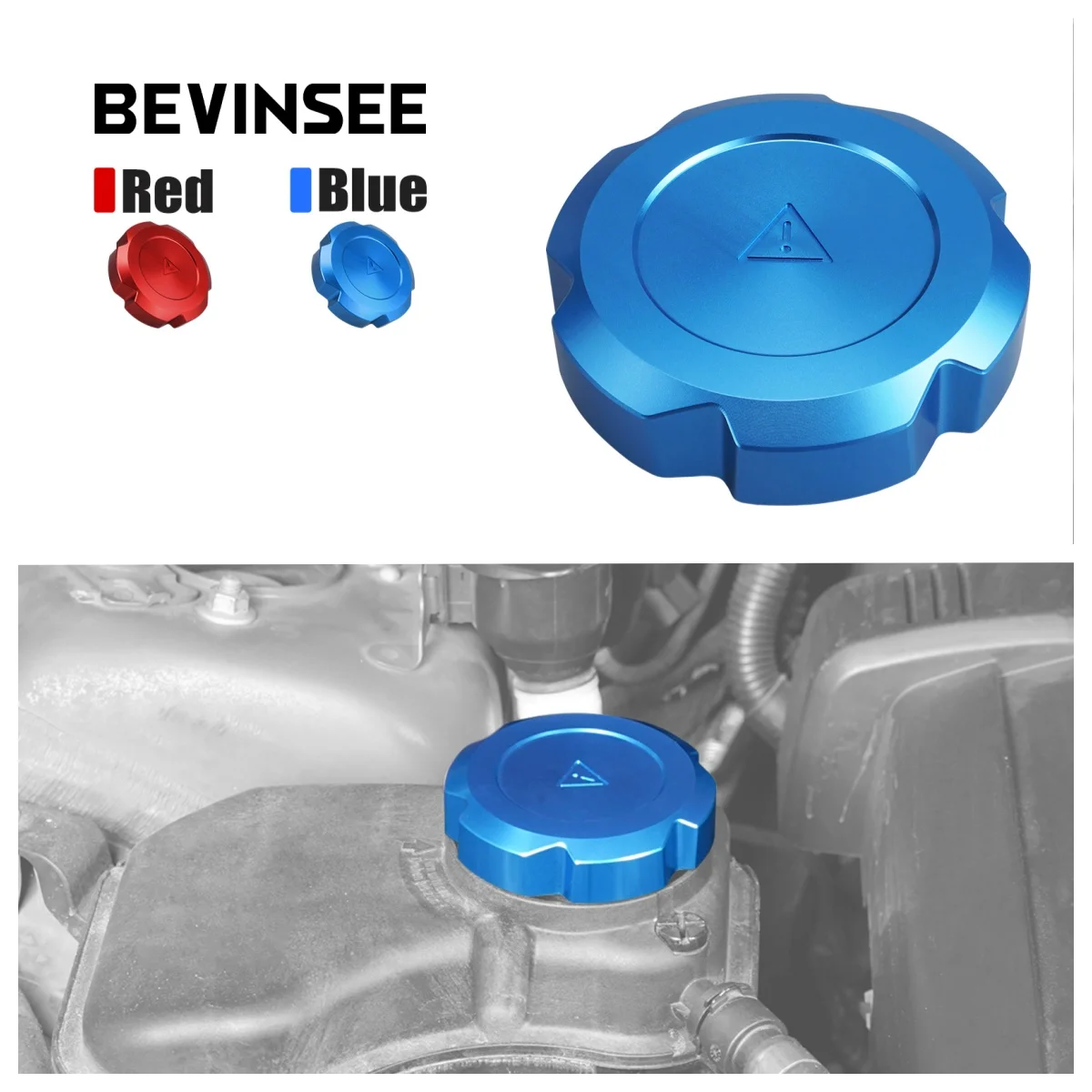 

BEVINSEE Coolant Reservoir Cap For BMW E82 E87 E90 E92 F20 F22 F30 F10 F31 F06 F01 X1 X3 X5 Z4 Replace 17117521071 17117521071