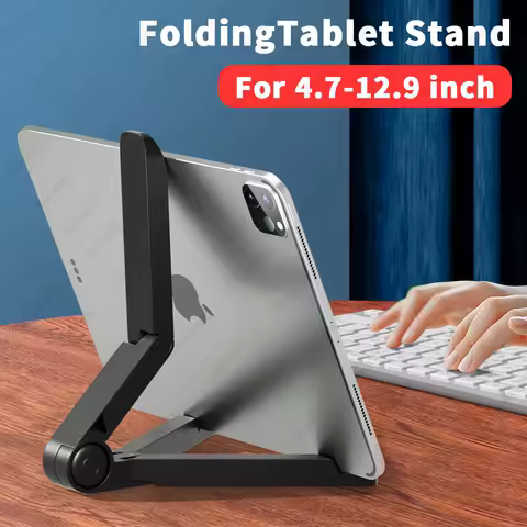 Suporte portátil para monitor e tablet, ajustável, dobrável, para a maioria dos tablets de 7 a 12 polegadas, Kindle Fire e smartphones