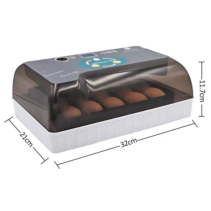 12 Egg Incubator Automatic Hatching Digital LED Egg Incubator Machine for Chickens Ducks Goose Birds