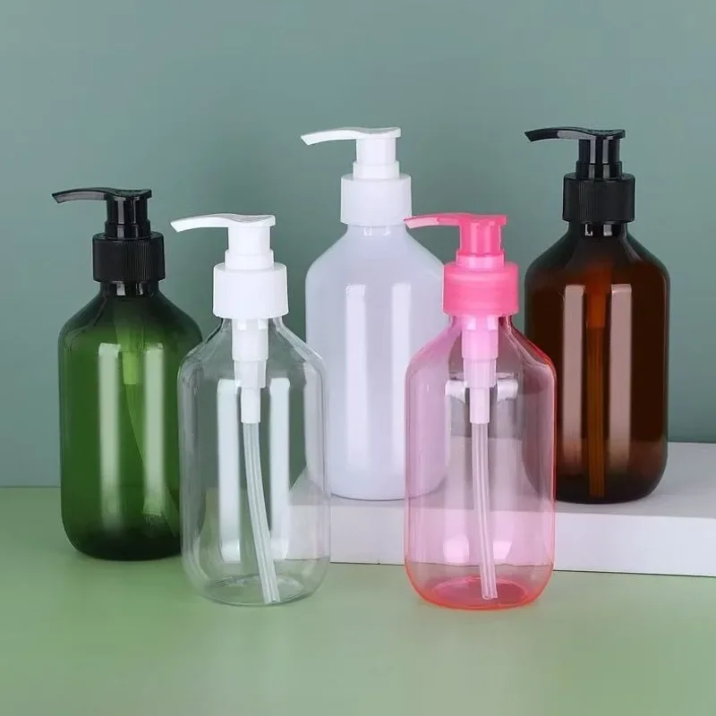 300/500 ミリリットルシャンプー詰め替えボトルポンプ容器プラスチック液体シャンプーシャワージェルボトルホームバスサプライローションボトル